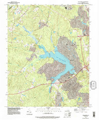 Hallsboro 1994 topographic map thumbnail