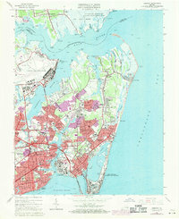 Hampton 1965 topographic map thumbnail