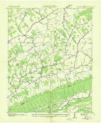 Hansonville 1934 topographic map thumbnail