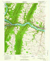 Harpers Ferry 1955 topographic map thumbnail
