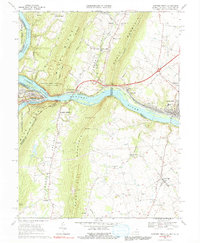 Harpers Ferry topographic map thumbnail