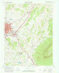 Harrisonburg 1964 topographic map thumbnail