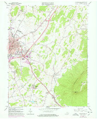 Harrisonburg 1964 topographic map thumbnail