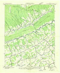 Hayters Gap 1935 topographic map thumbnail