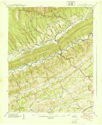 Hayters Gap 1939 topographic map thumbnail