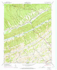 Hayters Gap 1938 topographic map thumbnail