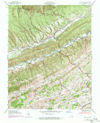 Hayters Gap 1938 topographic map thumbnail