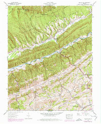 Hayters Gap 1938 topographic map thumbnail