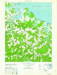 Heathsville 1962 topographic map thumbnail