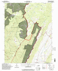 Hightown 1995 topographic map thumbnail