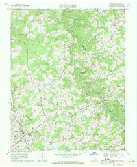Hillsville 1968 topographic map thumbnail
