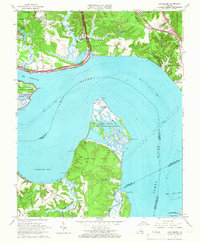 Hog Island 1965 topographic map thumbnail