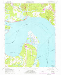 Hog Island 1965 topographic map thumbnail