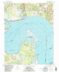Hog Island 1984 topographic map thumbnail