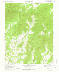 Horseshoe Mountain 1967 topographic map thumbnail
