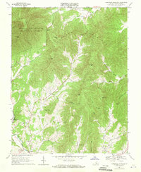 Horseshoe Mountain 1967 topographic map thumbnail