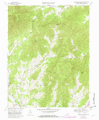 Horseshoe Mountain 1967 topographic map thumbnail