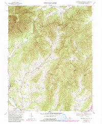 Horseshoe Mountain 1967 topographic map thumbnail