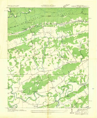 Hubbard Springs 1935 topographic map thumbnail