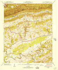 Hubbard Springs 1946 topographic map thumbnail