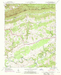 Hubbard Springs 1946 topographic map thumbnail