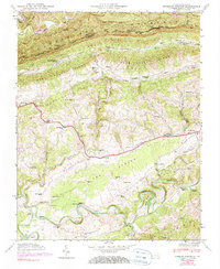Hubbard Springs 1946 topographic map thumbnail