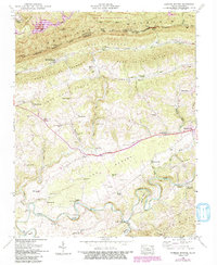 Hubbard Springs 1946 topographic map thumbnail
