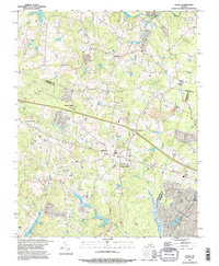 Hylas 1994 topographic map thumbnail