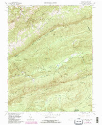 Interior 1965 topographic map preview