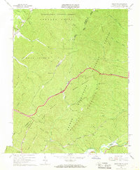 Jerrys Run 1966 topographic map thumbnail