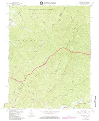 Jerrys Run 1966 topographic map thumbnail