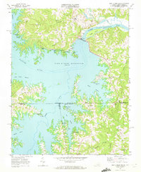 John H Kerr Dam 1968 topographic map thumbnail
