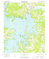 John H Kerr Dam 1968 topographic map thumbnail