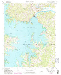 John H Kerr Dam 1968 topographic map thumbnail