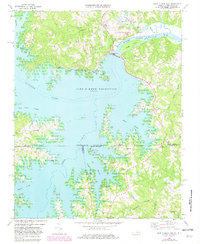 John H Kerr Dam 1968 topographic map thumbnail