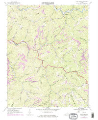 Keen Mountain 1968 topographic map thumbnail