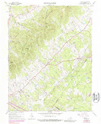 Keswick 1964 topographic map preview