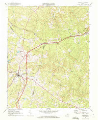 Keysville 1968 topographic map thumbnail