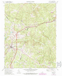 Keysville 1968 topographic map thumbnail