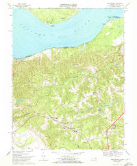 King George 1968 topographic map thumbnail