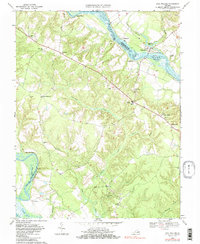 King William 1968 topographic map thumbnail