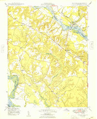 King William 1949 topographic map thumbnail