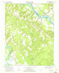 King William 1968 topographic map thumbnail