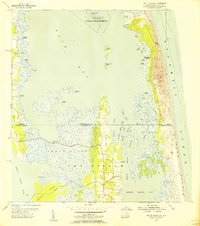Knotts Island 1954 topographic map thumbnail