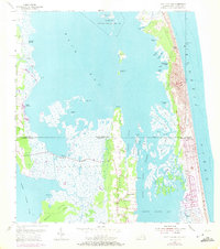 Knotts Island 1954 topographic map thumbnail