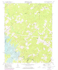 Lake Anna East 1973 topographic map thumbnail