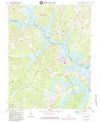 Lake Anna West 1973 topographic map thumbnail