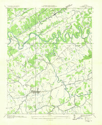 Lebanon 1934 topographic map thumbnail