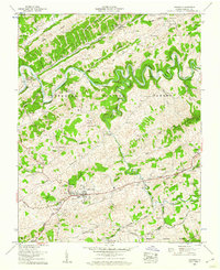 Lebanon 1958 topographic map thumbnail