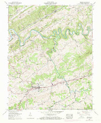 Lebanon 1958 topographic map thumbnail